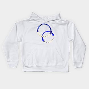 Lavender Haze Friendship Bracelet Kids Hoodie